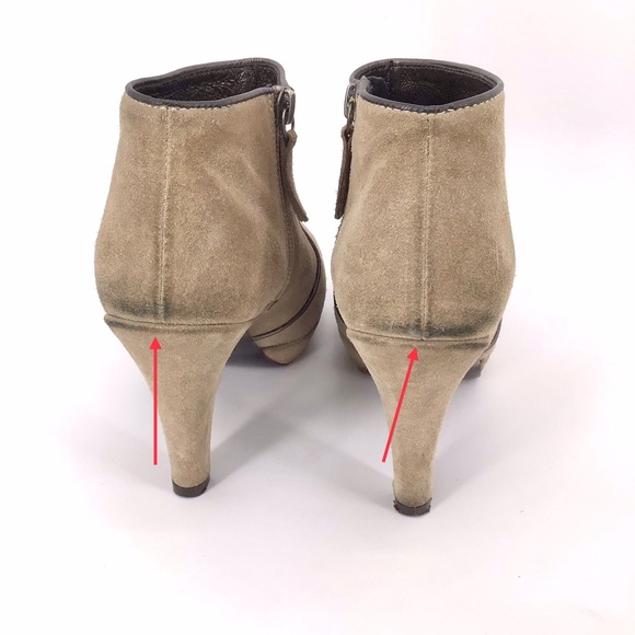 Boden Suede Leather Block Heel Ankle Boot in Brown/Tan Size EU 37 US 6 - Picture 11 of 14